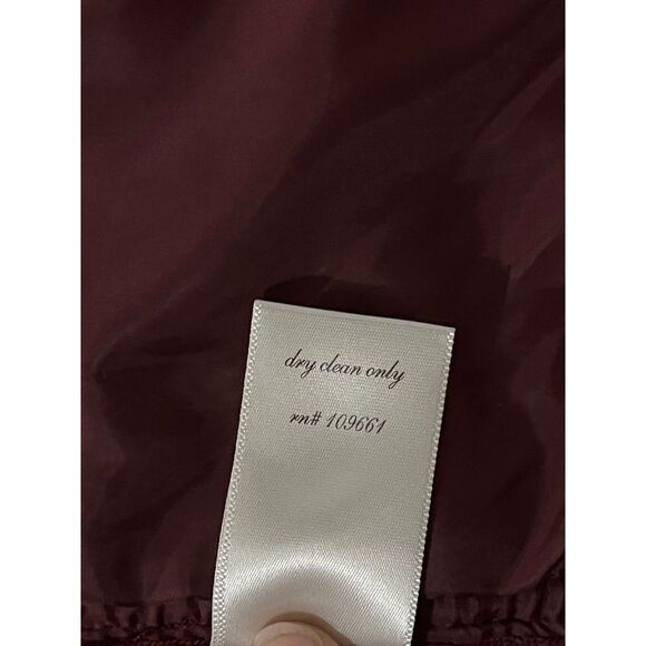 Miami Burgundy & Gold Quilted Vest Size S - Picture 3 of 7